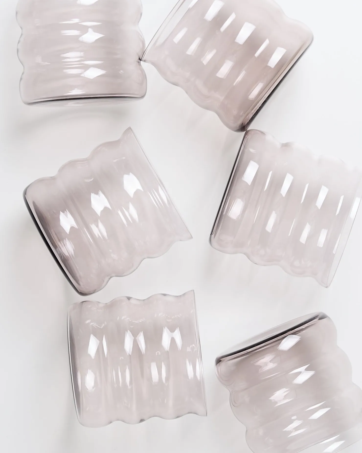 joia_er_set_glas_bubble_amethist_8.webp Motel a Miio Kleine Gläser | Gläser Sets %^Joia 6er Set Glas Bubble amethist