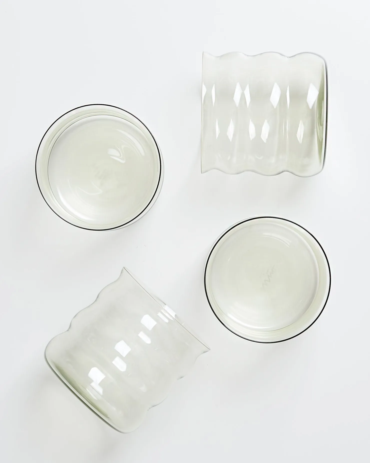 joia_er_set_glas_bubble_smaragd_6-1.webp Motel a Miio Kleine Gläser | Gläser Sets %^Joia 4er Set Glas Bubble smaragd