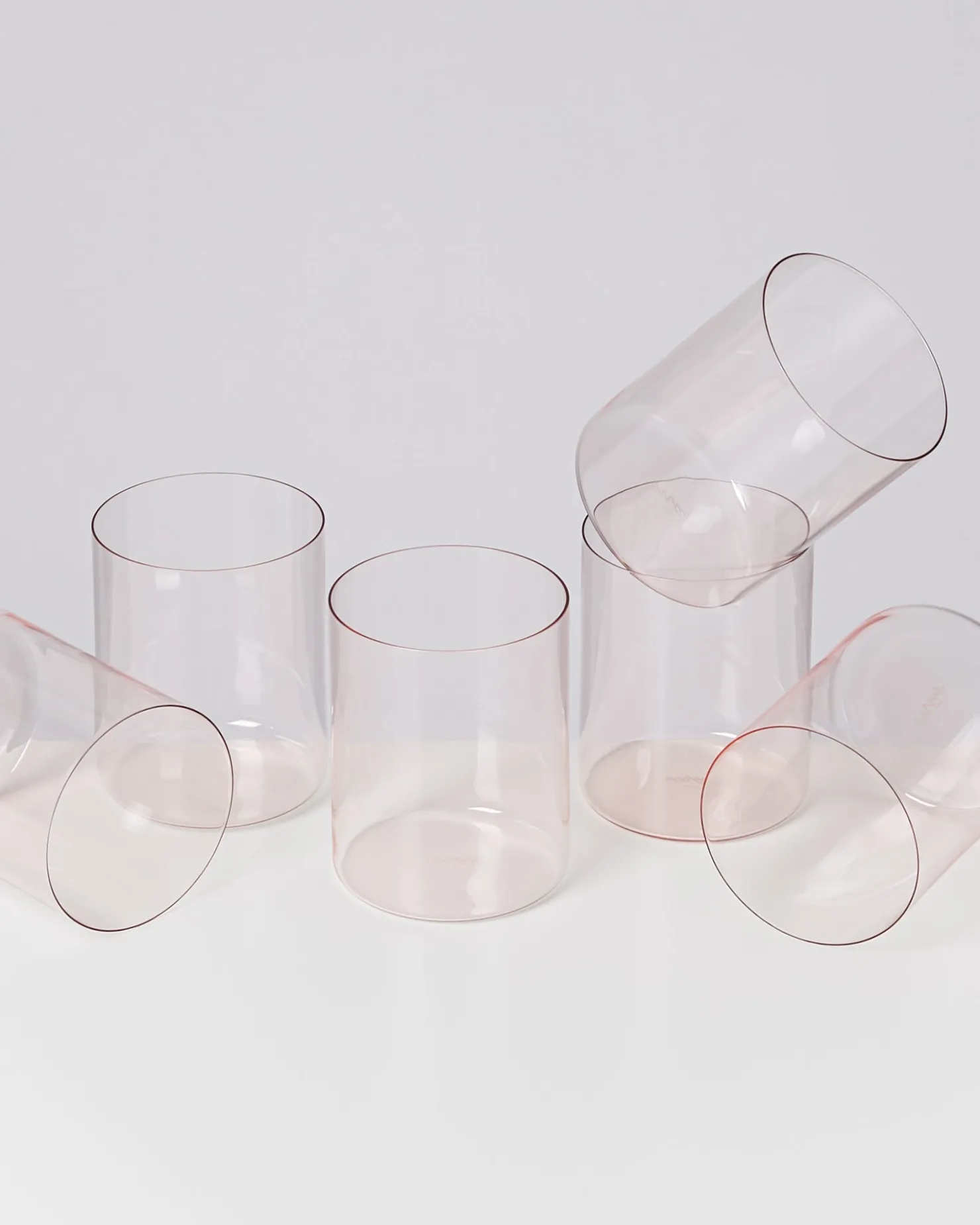 Motel a Miio Große Gläser | Gläser Sets %^Joia 6er Set Glas Groß pink opal