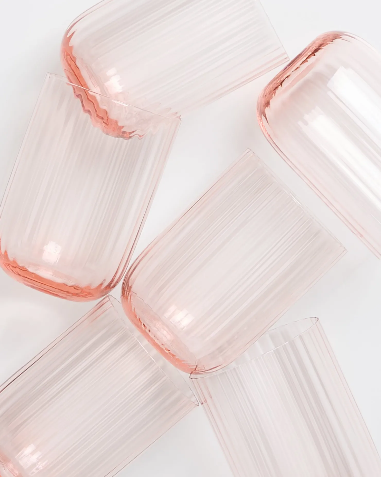 joia_er_set_glas_riffled_pink_opal_4-1.webp Motel a Miio Große Gläser | Gläser Sets %^Joia 6er Set Glas Riffled pink opal