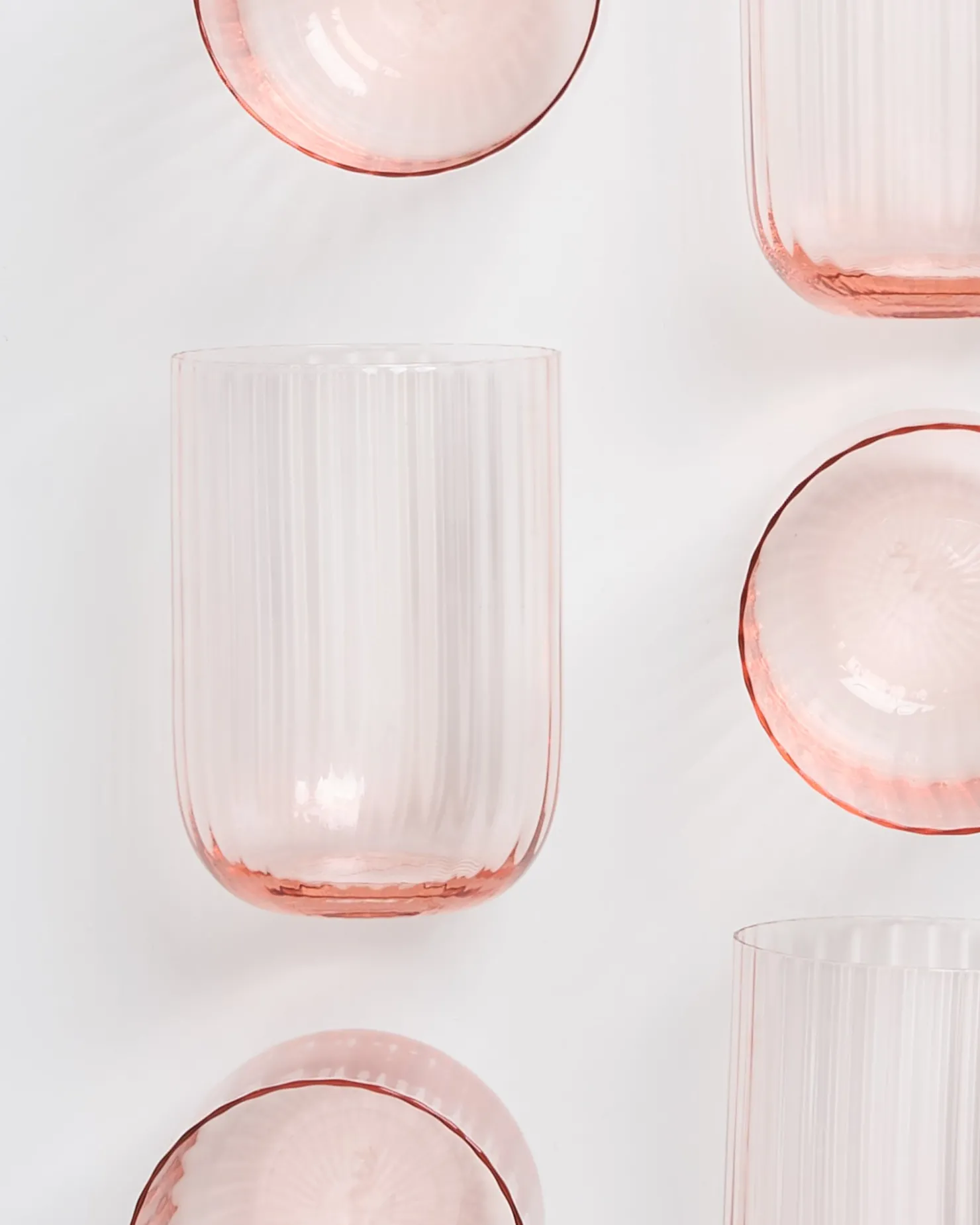 joia_er_set_glas_riffled_pink_opal_7-1.webp Motel a Miio Große Gläser | Gläser Sets %^Joia 6er Set Glas Riffled pink opal