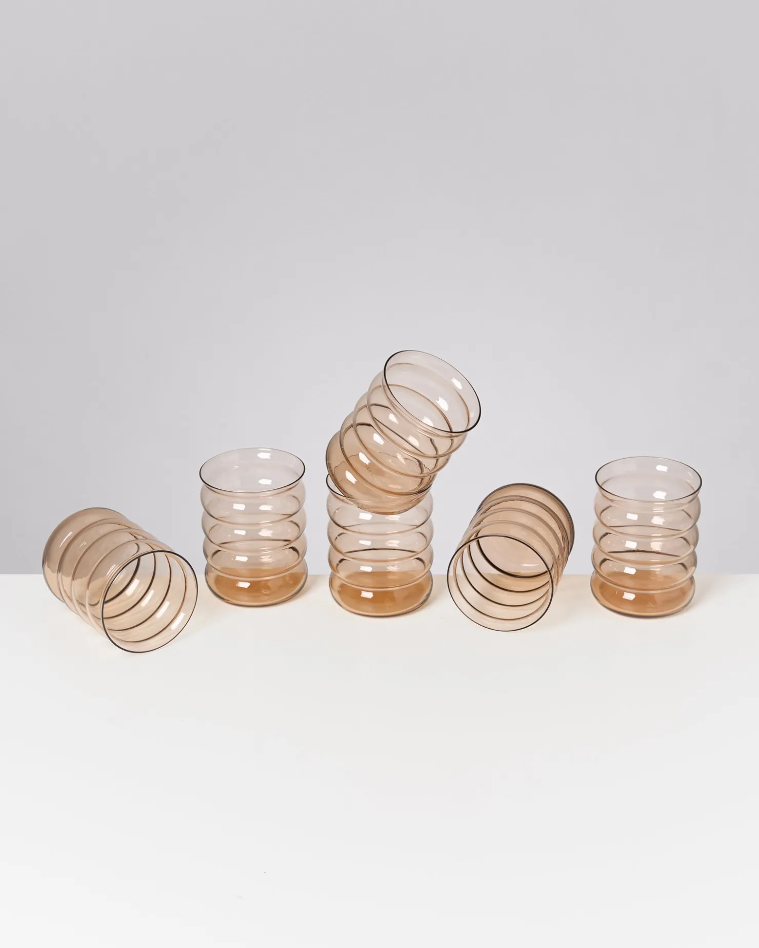 Motel a Miio Große Gläser | Gläser Sets %^Joia -Set Of 6 Glasses Large Bubble bronze