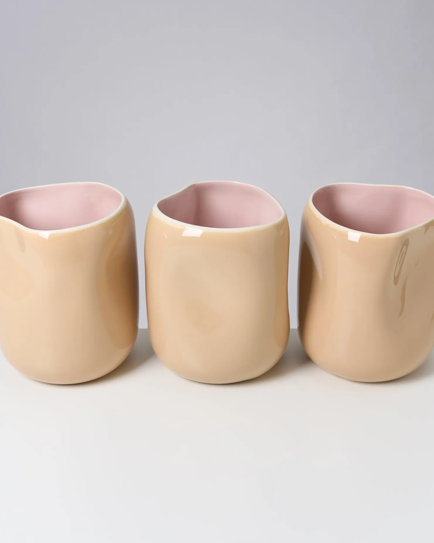Motel a Miio Große Vasen^João Vase L cappuccino rosé