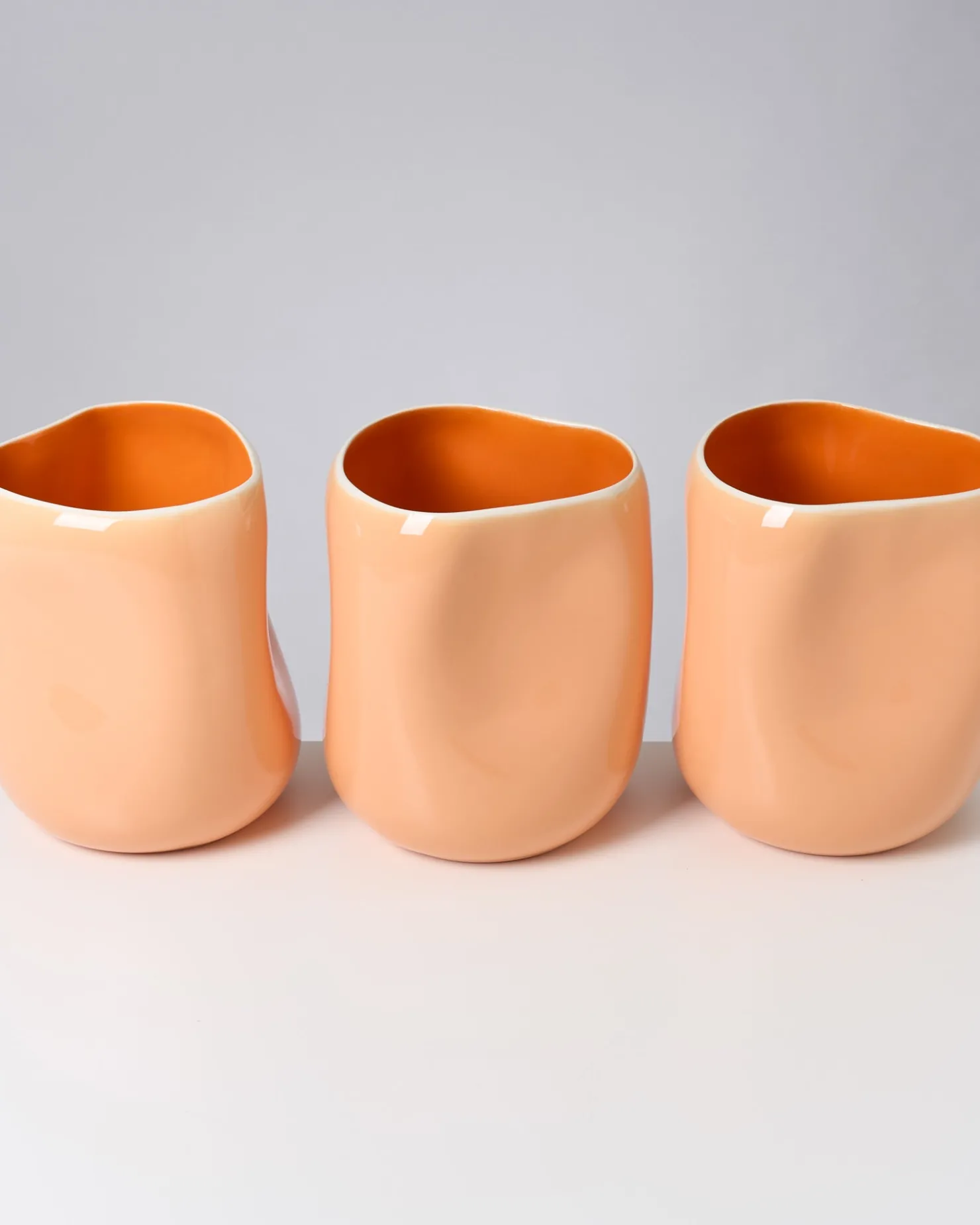 Motel a Miio Große Vasen^João Vase L peach orange