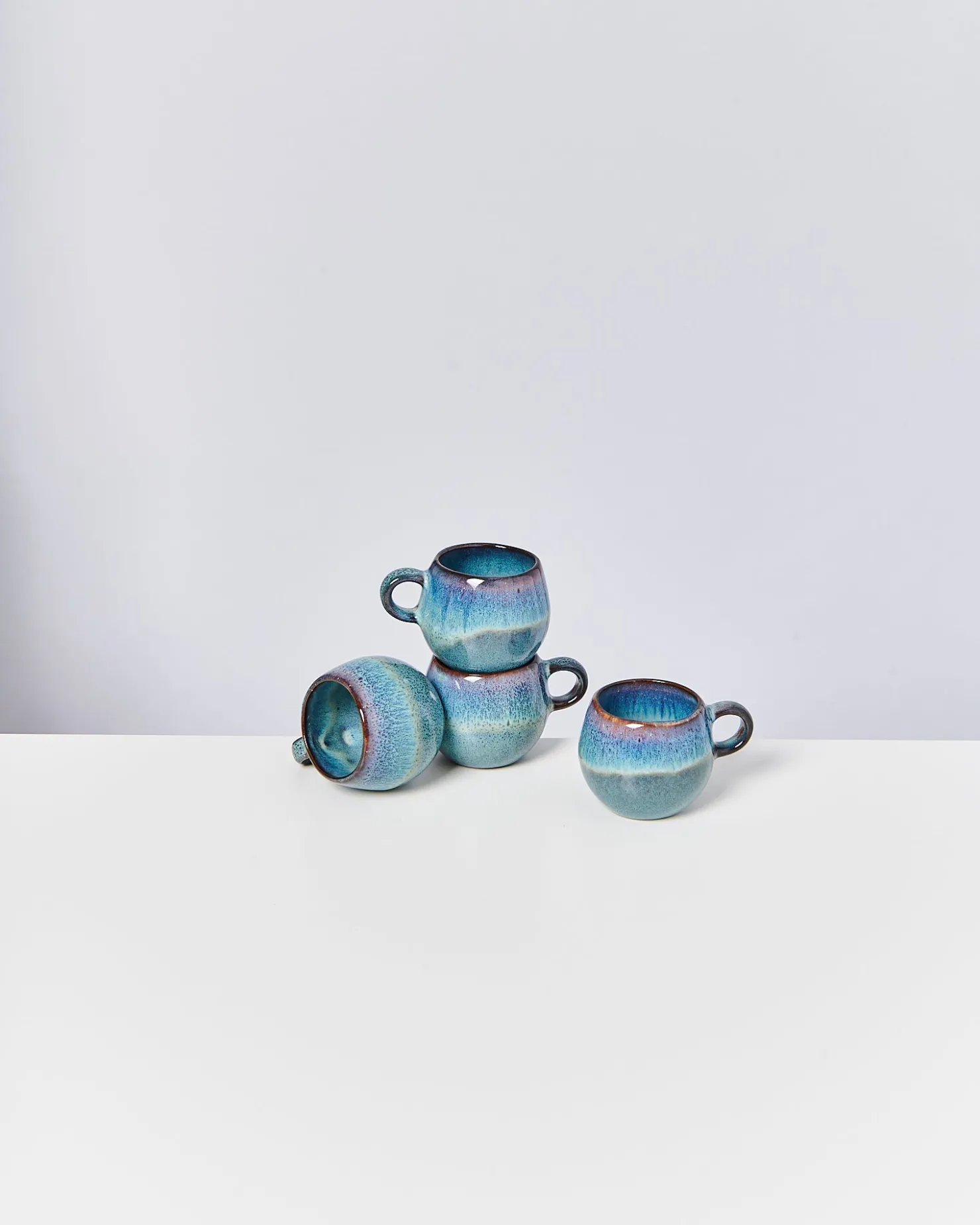 Motel a Miio Tassen-Sets^Madeira - Set Of 4 Espressomugs grünblau