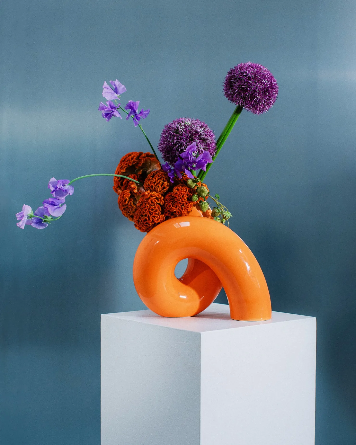 Motel a Miio Große Vasen | Motel A Miio X Ju Schnee^ X Ju Schnee Viparita Vase L orange