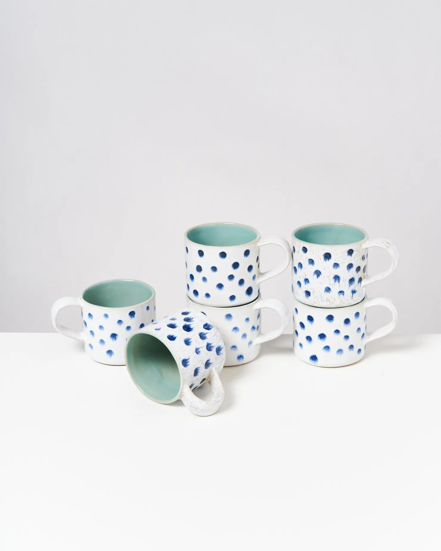Motel a Miio Große Tassen^Nódoa - Mug mint with dots