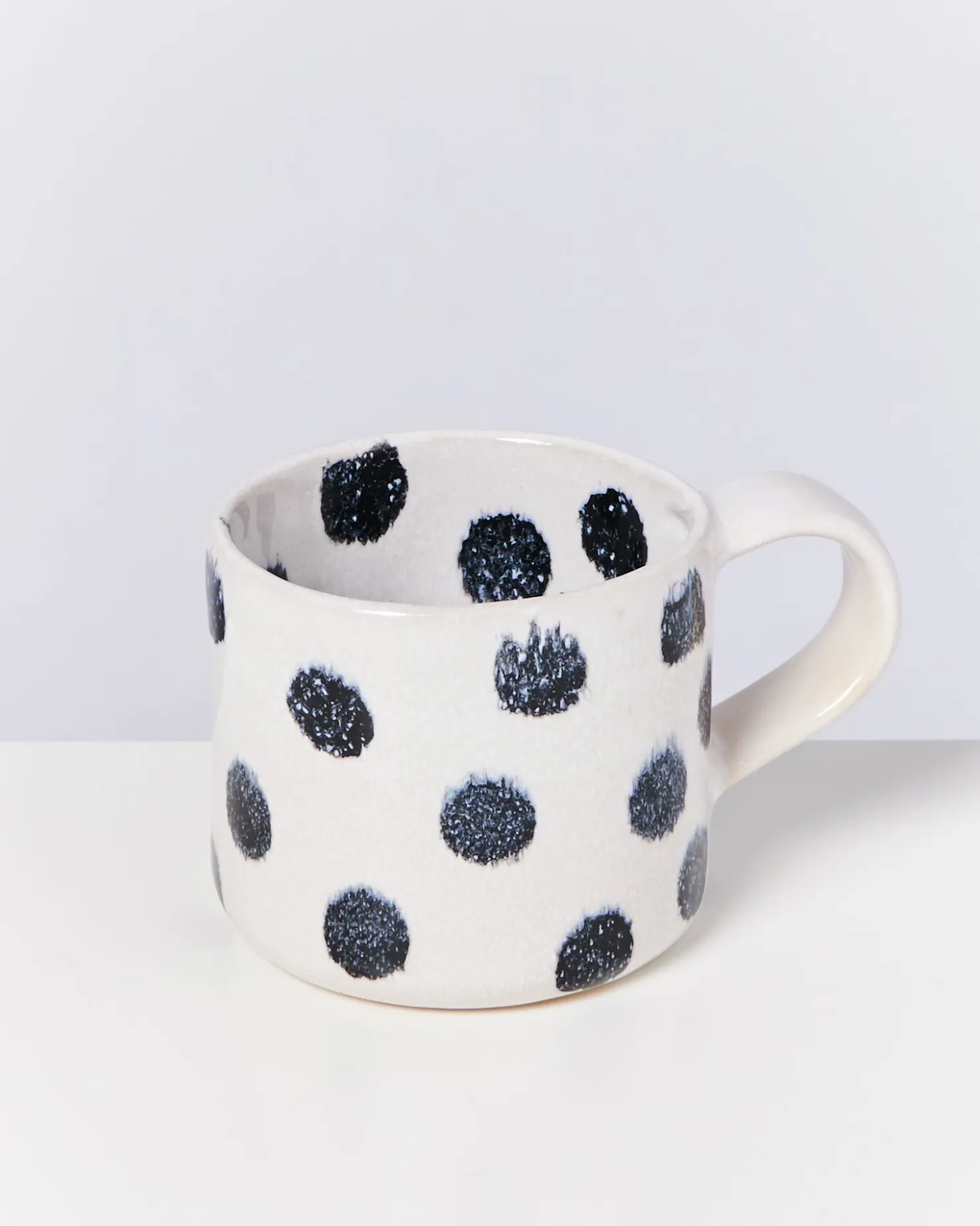 Motel a Miio Tassen-Sets^Nódoa - Set Of 6 Mugs Black Dots schwarze Punkte