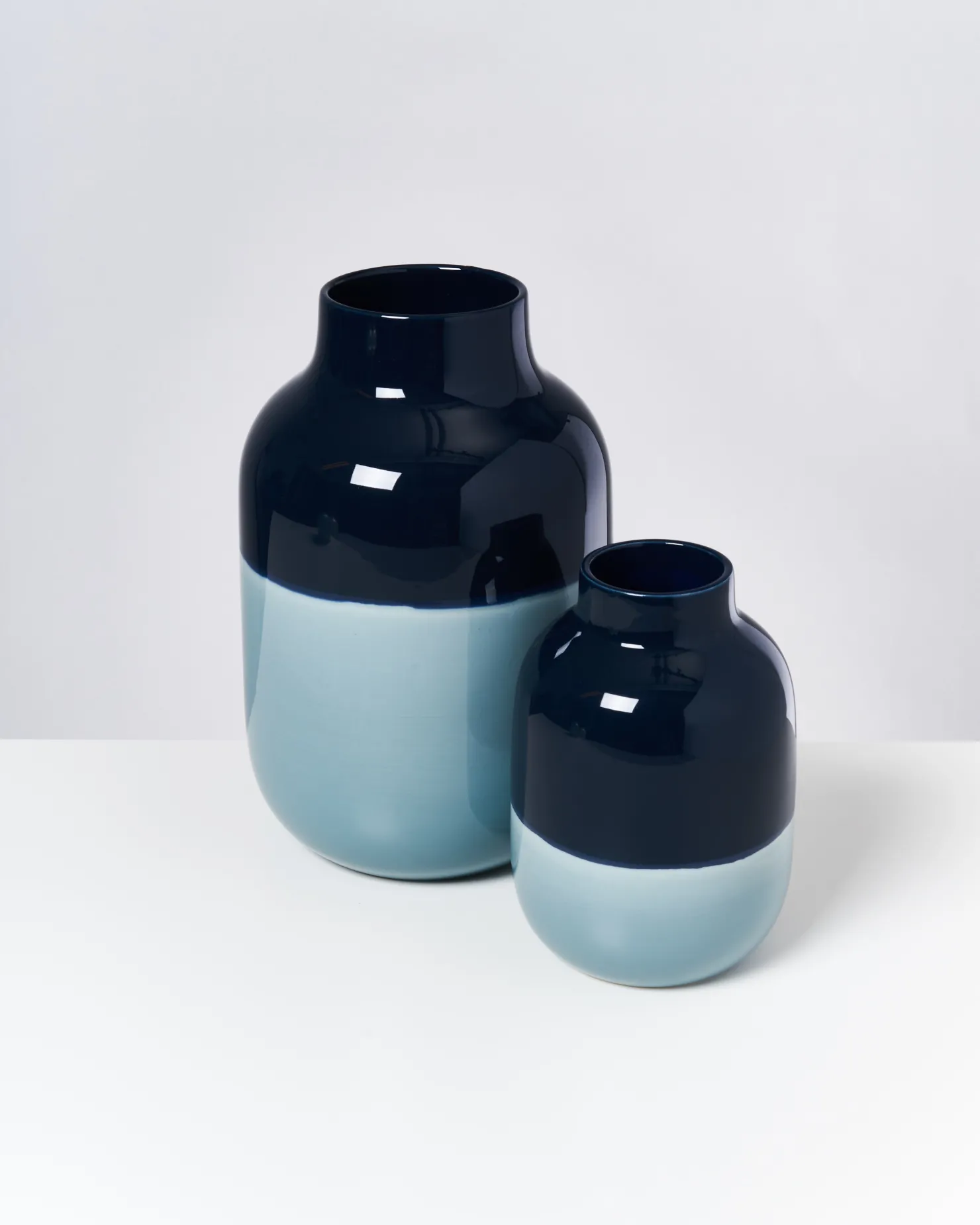 Motel a Miio Große Vasen^Nuno Vase L - Navy Lightblue navy light blue