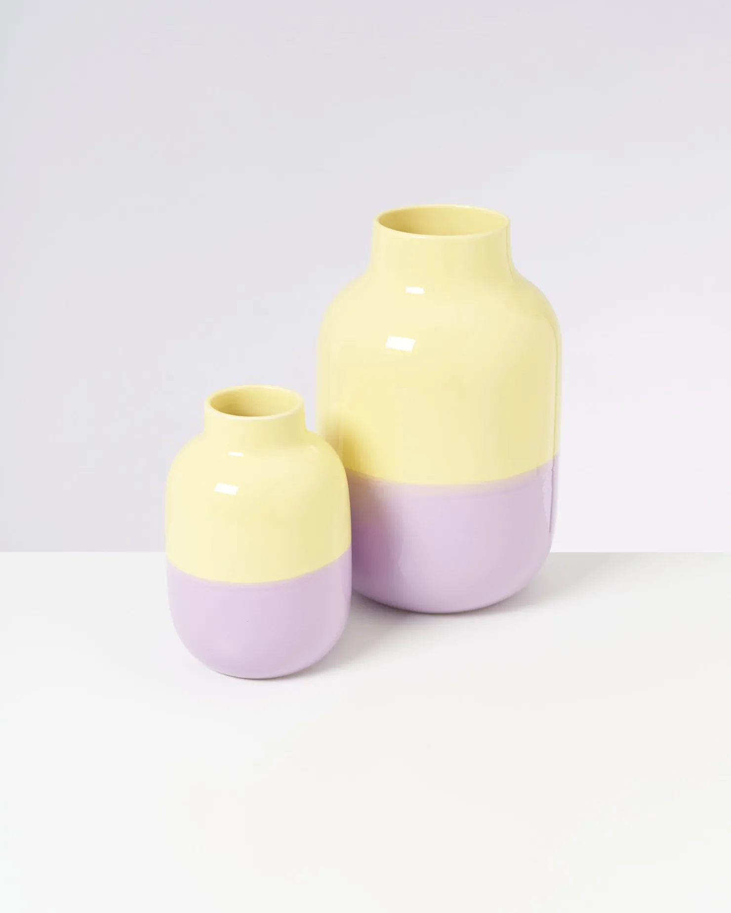 Motel a Miio Große Vasen^Nuno Vase L - Yellow Lilac yellow purple