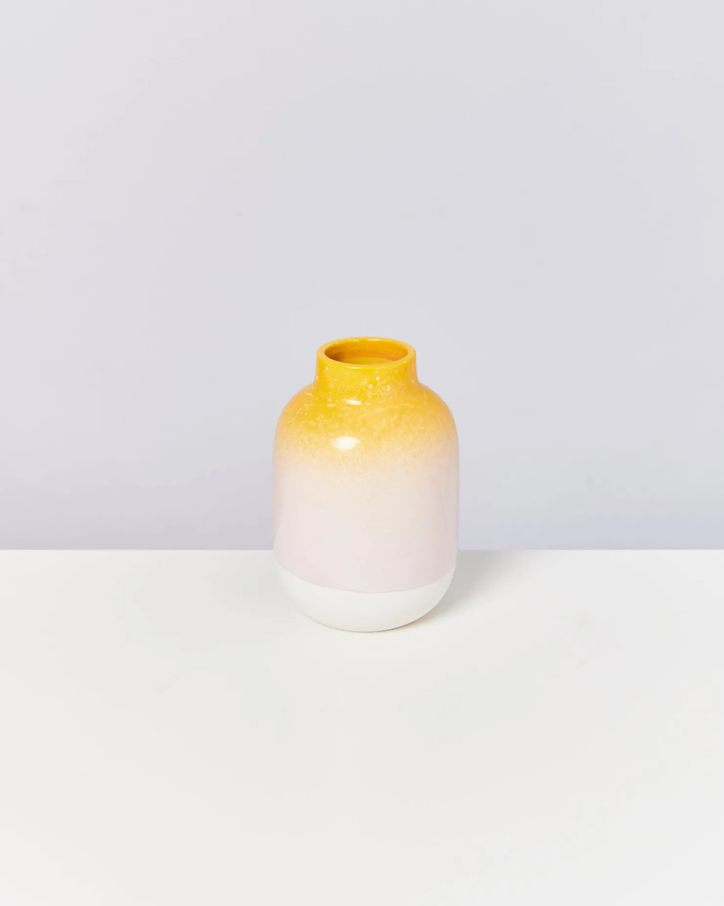 Motel a Miio Mittlere Vasen^Nuno Vase M - Yellow Rose Speckled yellow speckled with pink