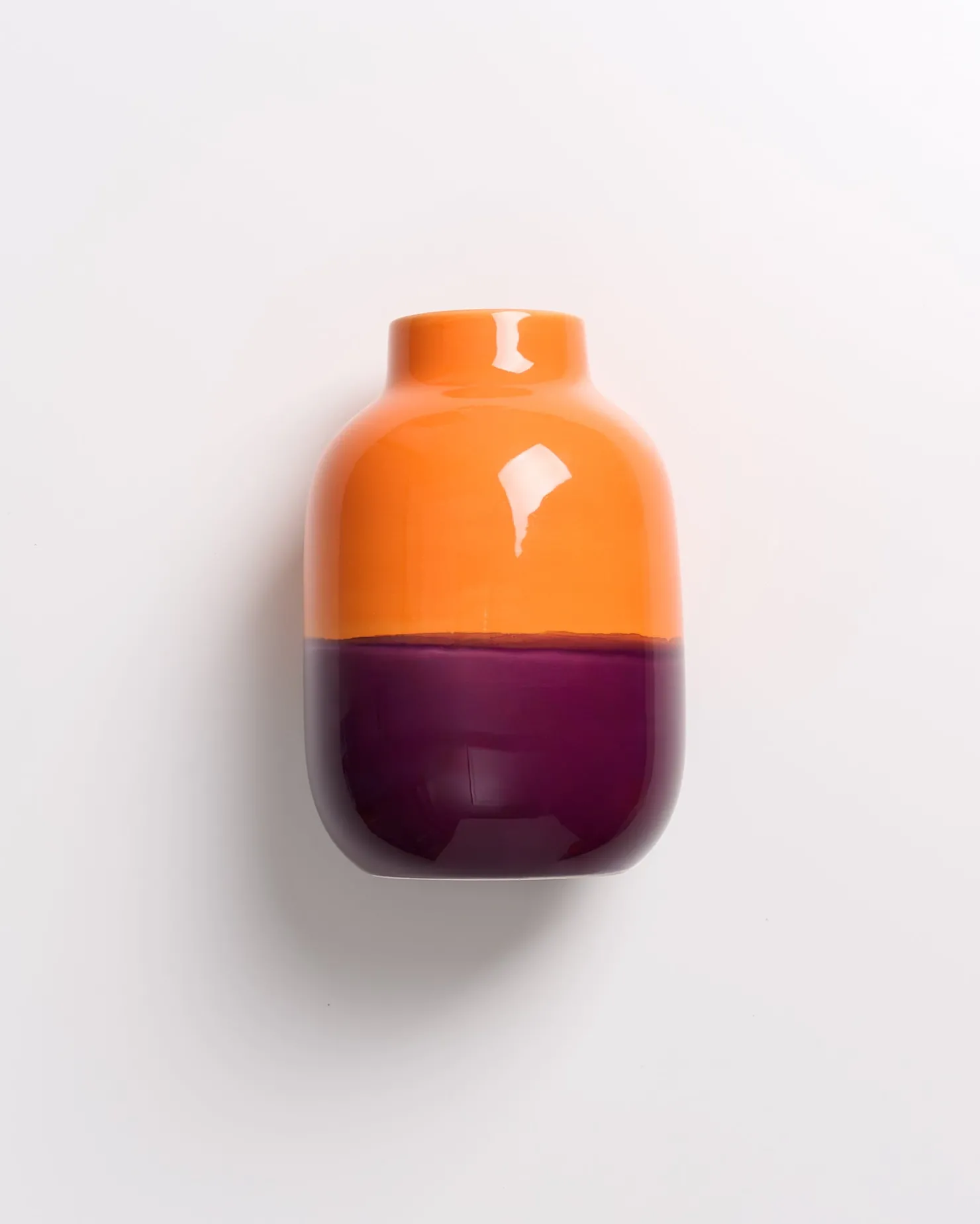 nuno_vase_m_orange_darklilac_10.webp Motel a Miio Mittlere Vasen^Nuno Vase M Orange Darklilac orange dunkellila