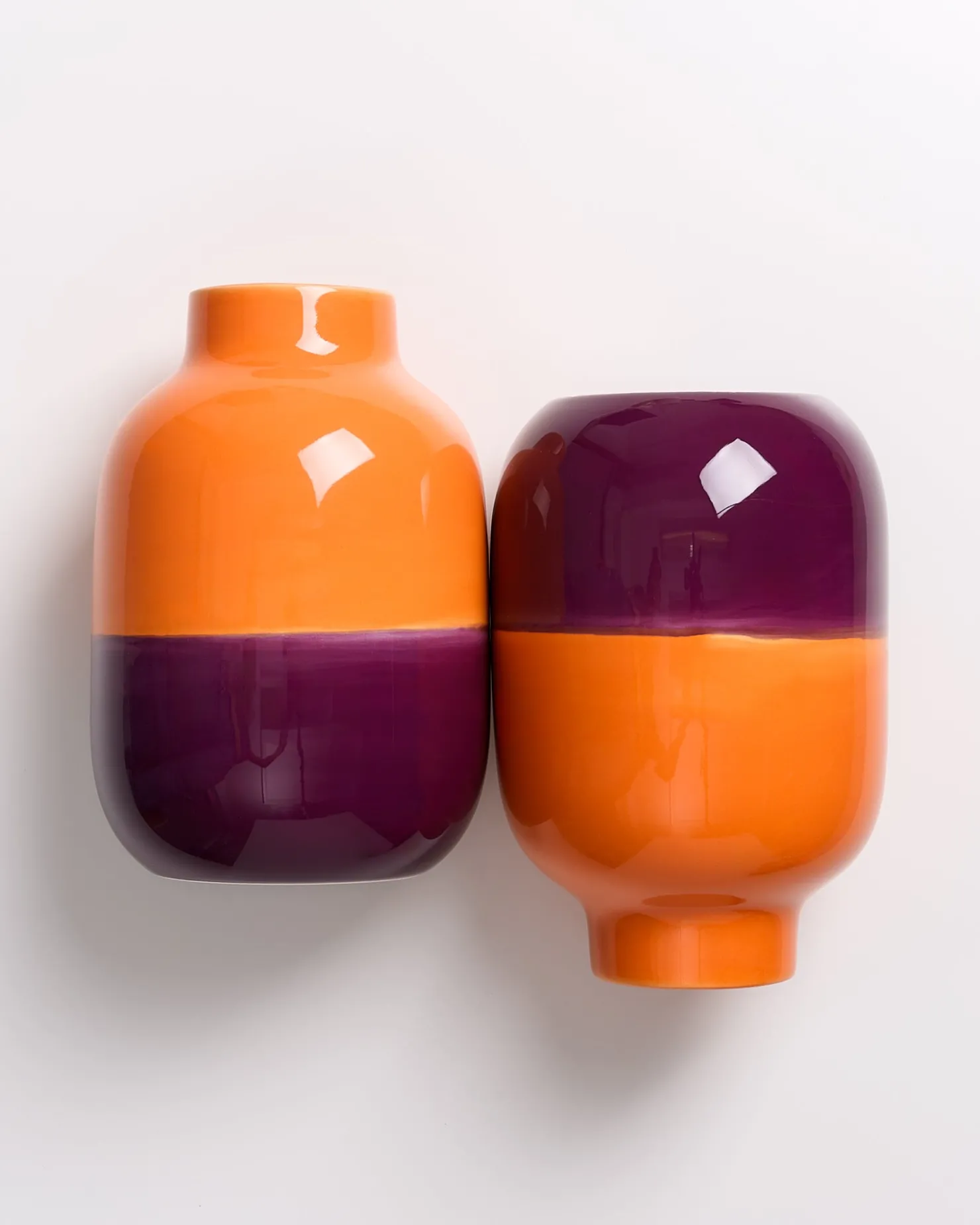 nuno_vase_m_orange_darklilac_12.webp Motel a Miio Mittlere Vasen^Nuno Vase M Orange Darklilac orange dunkellila