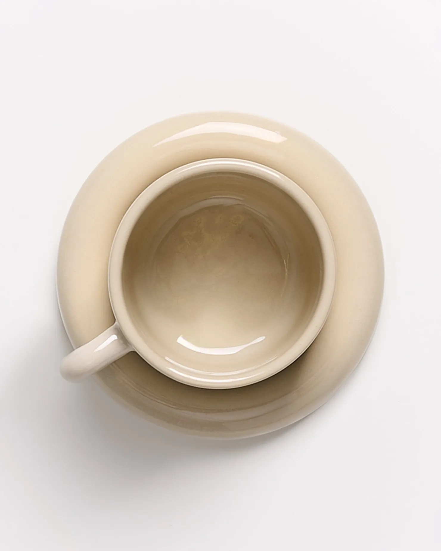 Motel a Miio Untertassen^Seia Cup & Saucer With Heart sand