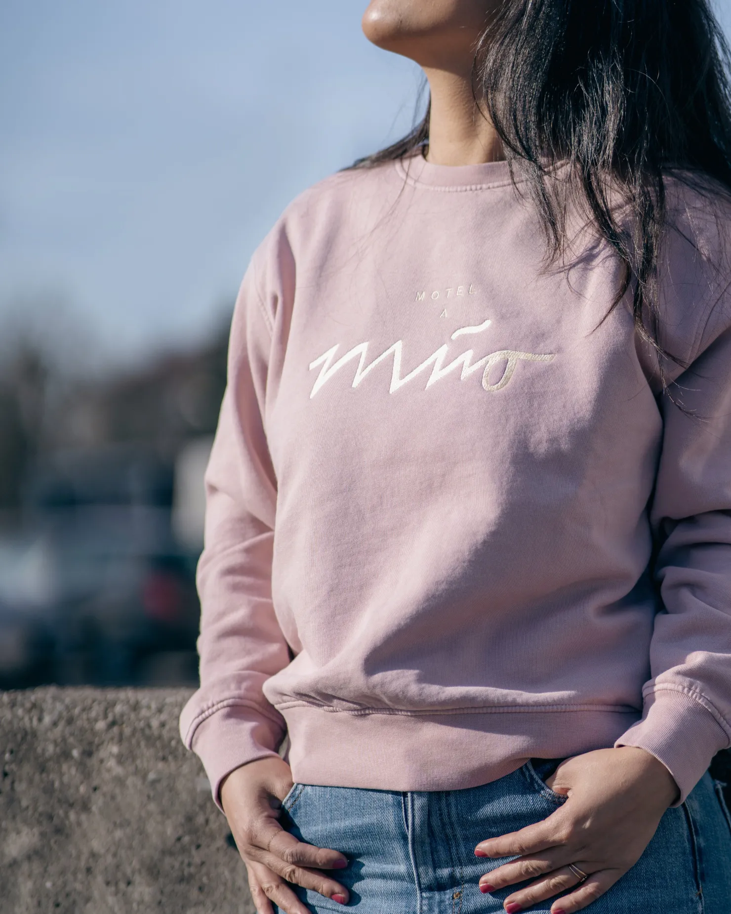 sweatshirt_women_rose_yellow_5.webp Motel a Miio Sweatshirts^Sweatshirt Women Rose Yellow rosé gelb