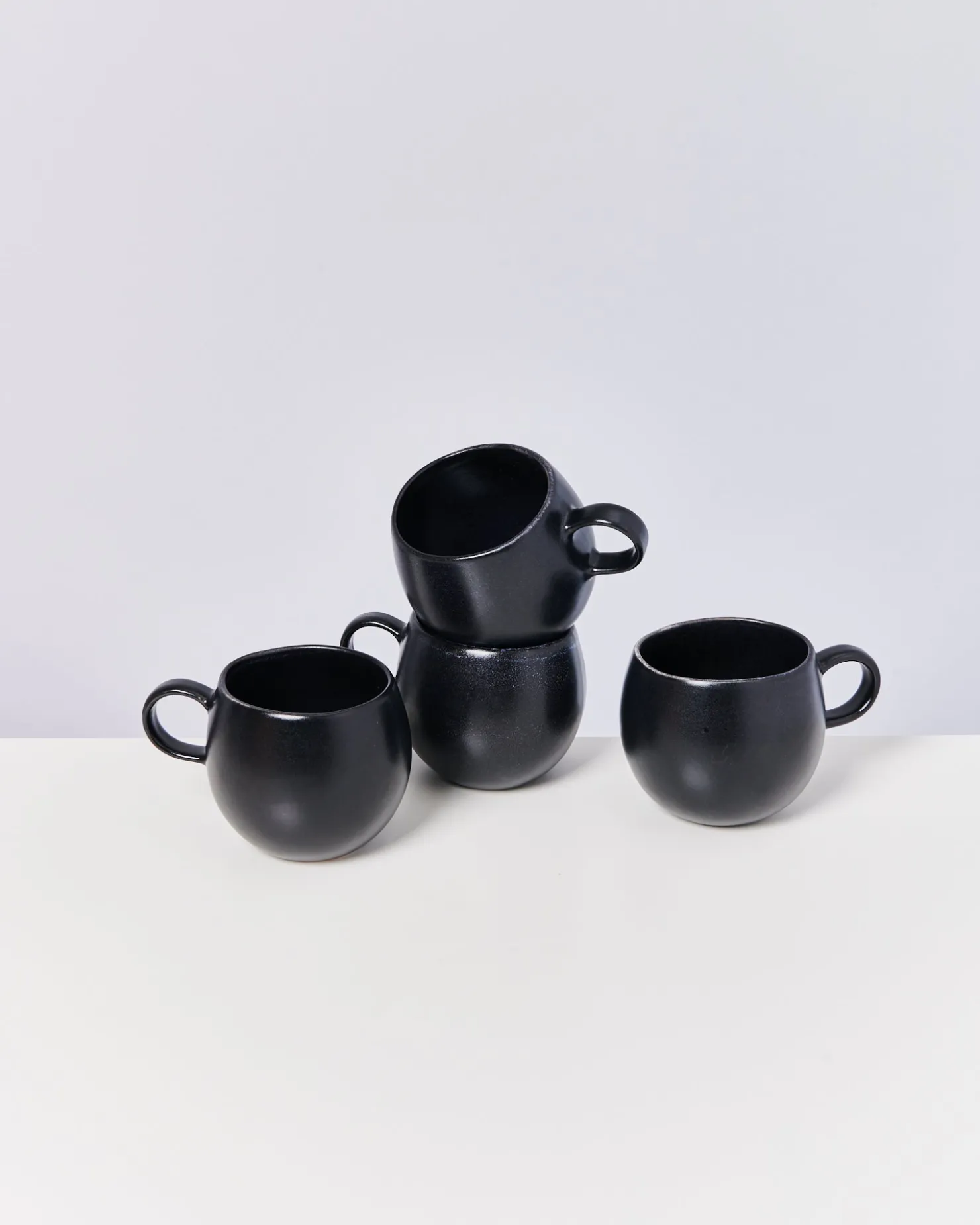 Motel a Miio Tassen-Sets^Turmalina - Set Of 4 Mugs Big black